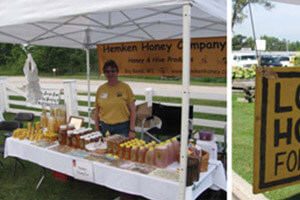 Farm markets are a good way to pay for your beekeeping. Local sells.