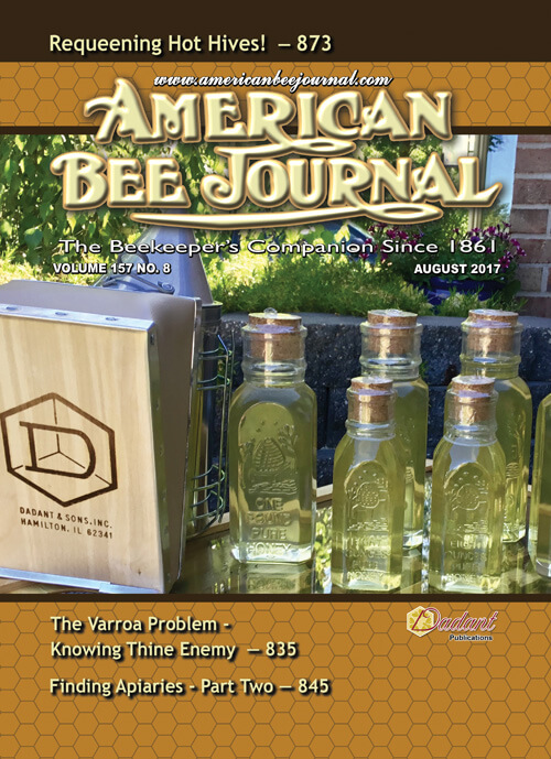 Amercian Bee Journal Cover August 2017